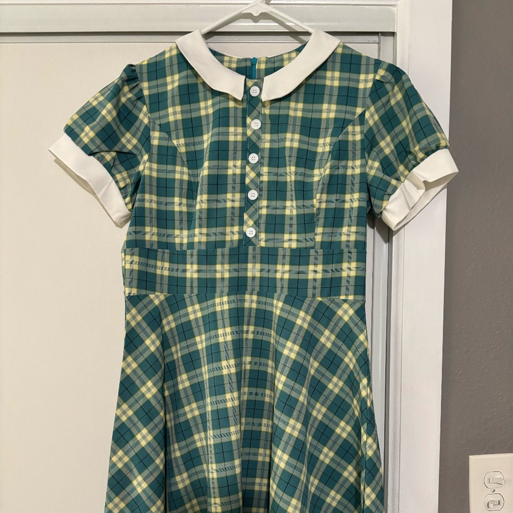 Green Plaid Dress